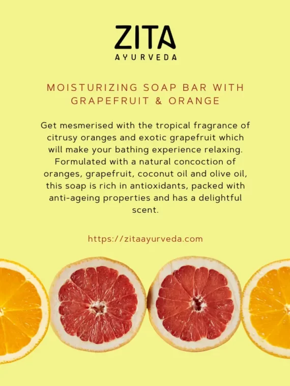 Zita Ayurveda Grapefruit Moisturizing Soap Bar