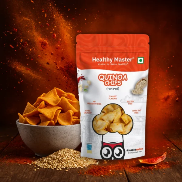 Quiona chips 1 Quinoa Chips - Light and Crispy (Peri-Peri)