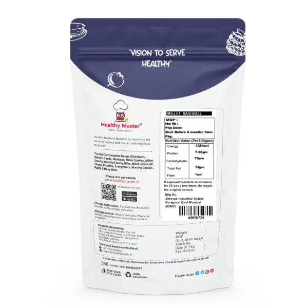 R3 Ragi Balls | High in Protein (Salted Flavour)